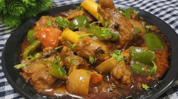 Mutton jalfrezi spicy