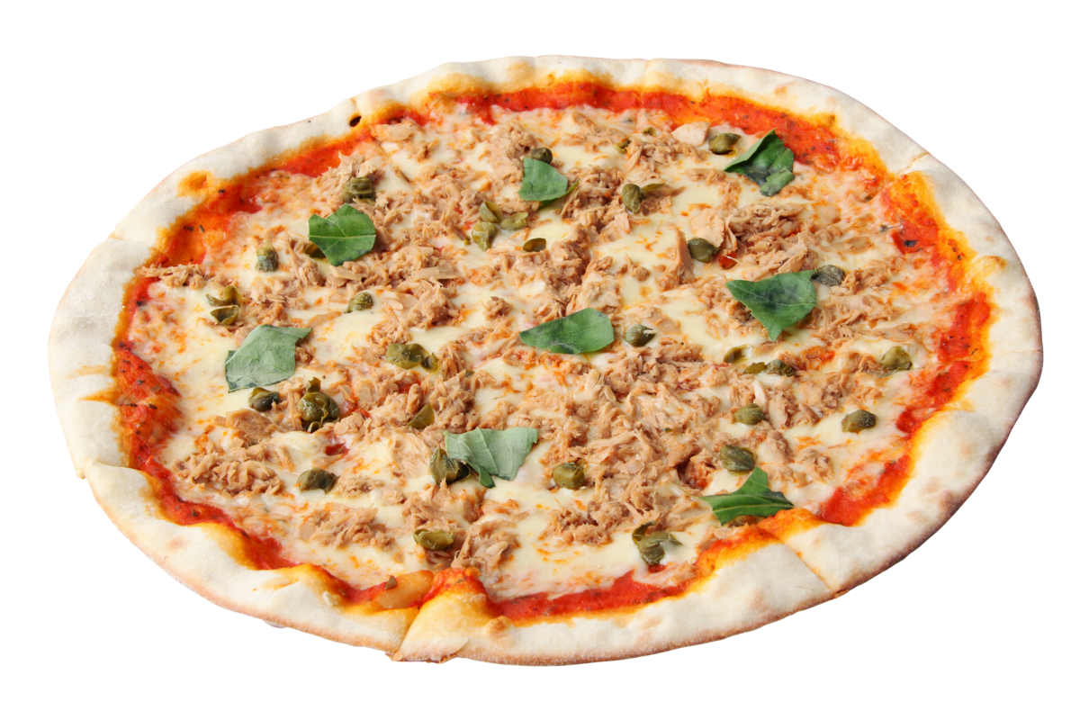pngtree pizza with tuna and capers delicious photo png image 13533682