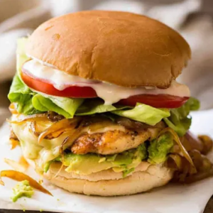 Mix burger (chicken+ beef)